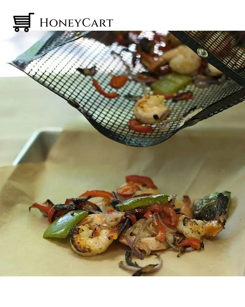 Grill Bags Reusable Grilling Pouches For Charcoal