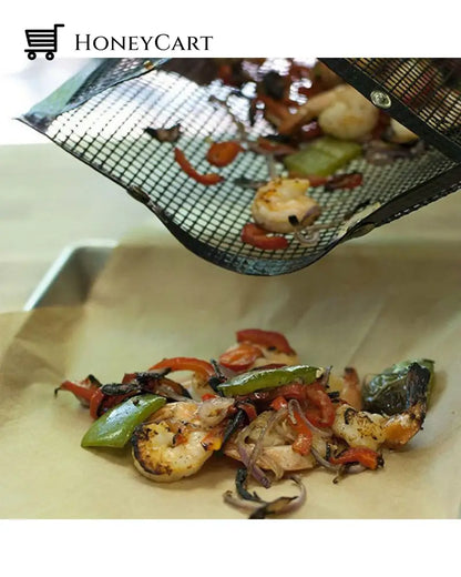 Grill Bags Reusable Grilling Pouches For Charcoal