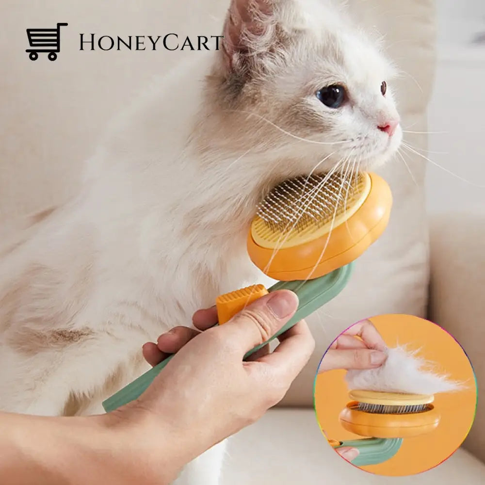 Groomycomb - Self Cleaning Slicker Cat Brush