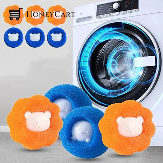 Hair Removal Cleaning Ball6 Pcs Mixed Color6