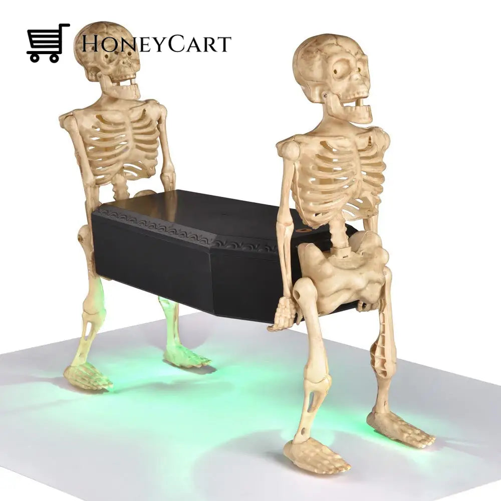 Halloween Decorations Moving Skeletons Skeleton Carrying Coffin Spooky Music Sale