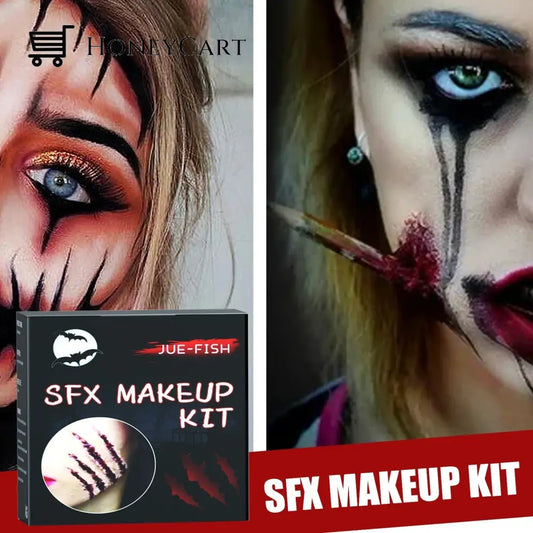 Halloween Special Effects Makeup Set Face Body Painting Fake Wound For Stage Cosplay & Party