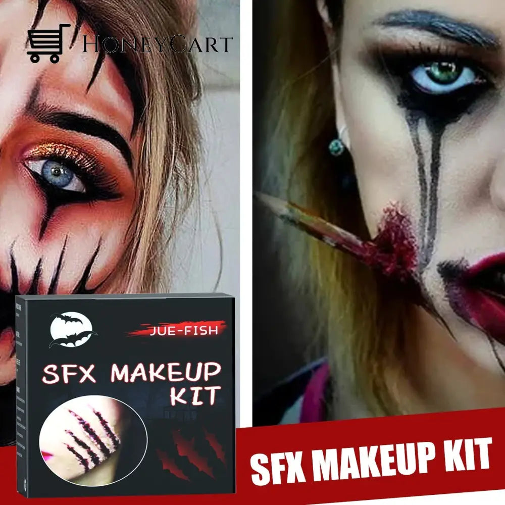 Halloween Special Effects Makeup Set Face Body Painting Fake Wound For Stage Cosplay & Party