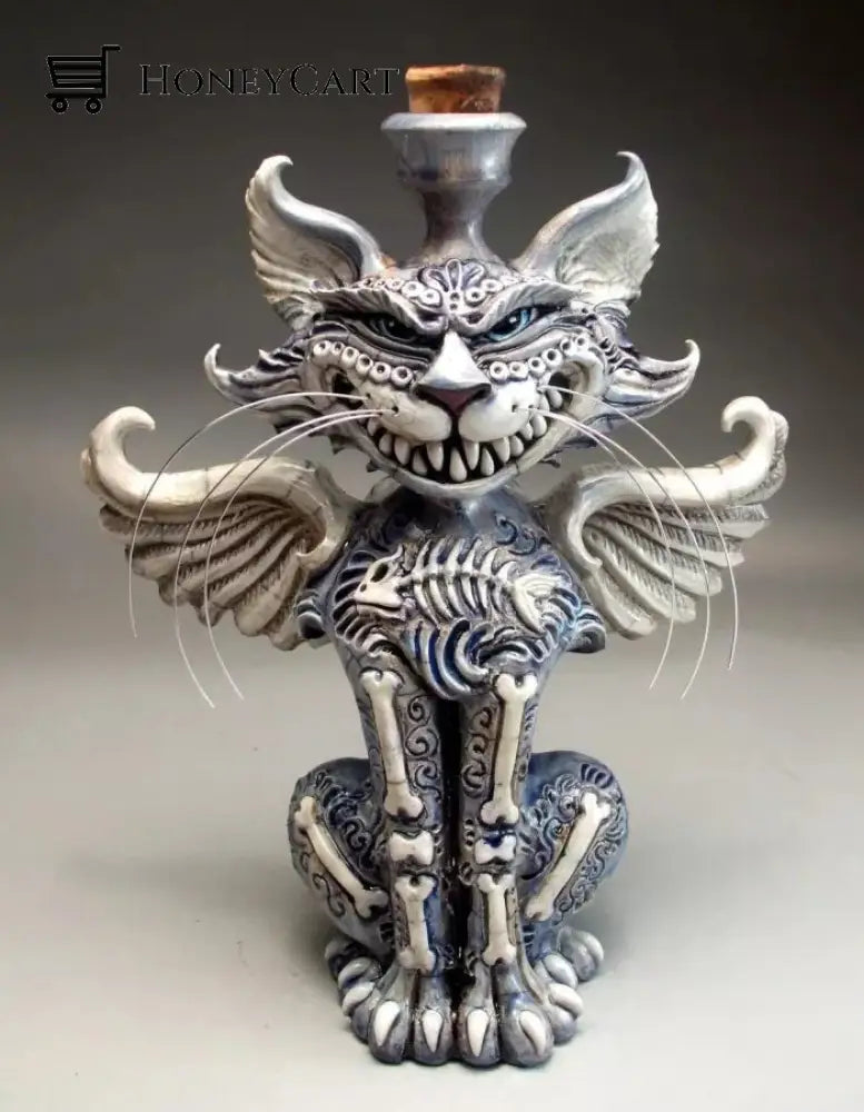 Handmade Art Cat Teapot 13