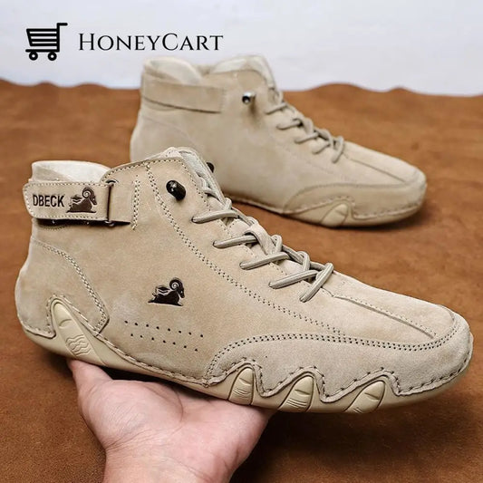 Handmade High Boots Khaki / 6