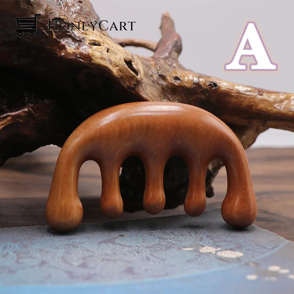 Handmade Sandalwood Massage Comb A