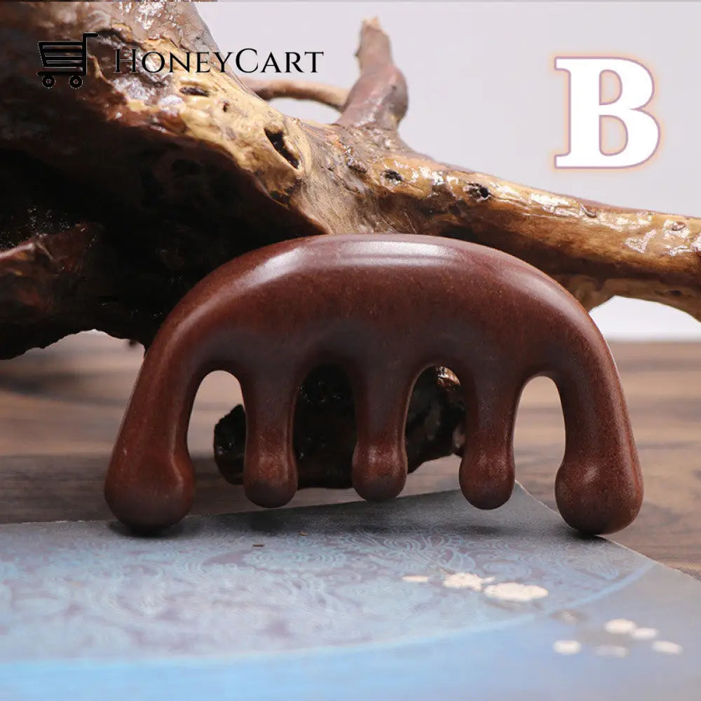 Handmade Sandalwood Massage Comb B