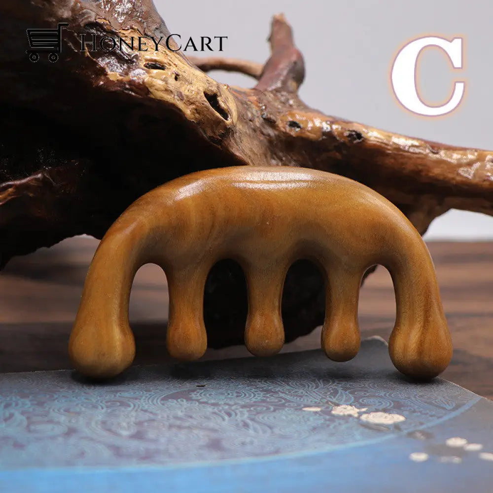 Handmade Sandalwood Massage Comb C