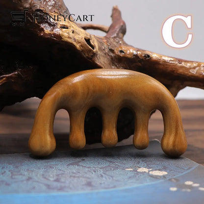 Handmade Sandalwood Massage Comb C