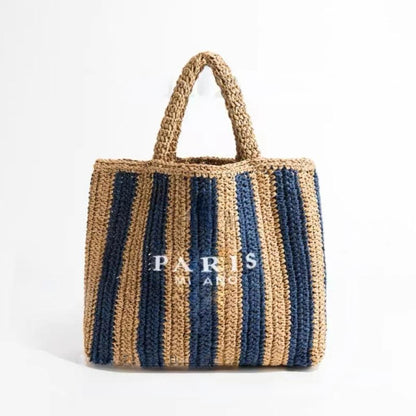 Handwoven Straw Shoulder Bag for Women