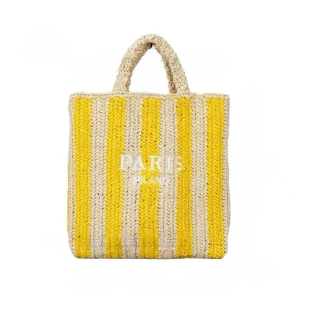 Handwoven Straw Shoulder Bag for Women