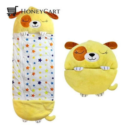 Happy Sleeping Bag Suit Kids Boys Girls Play Pillow Soft Warm Cute 135*50Cm / H Wjj-0718