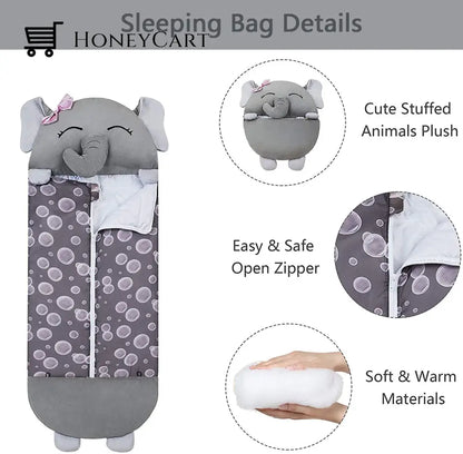 Happy Sleeping Bag Suit Kids Boys Girls Play Pillow Soft Warm Cute Wjj-0718