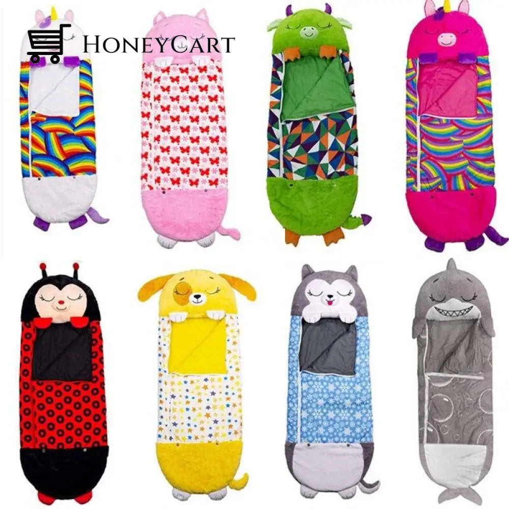 Happy Sleeping Bag Suit Kids Boys Girls Play Pillow Soft Warm Cute Wjj-0718