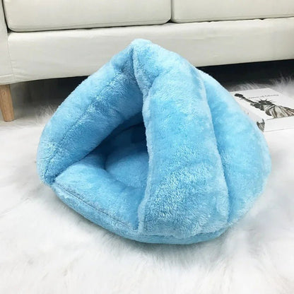 Heating Pet Bed - Washable Sleeping Bag for Small Dogs Cats Soft Nest Kennel Bed Cave House