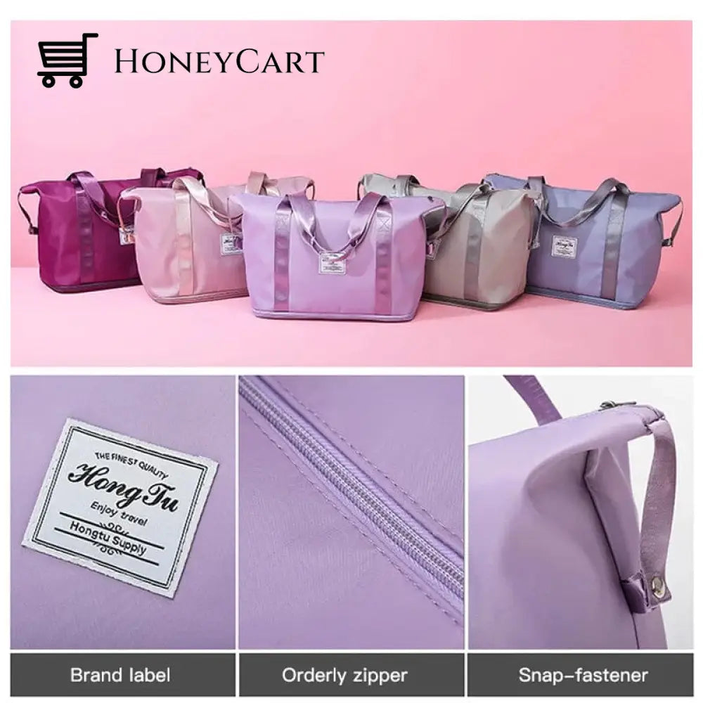 High-Capacity Double-Layer Wet Separation Travelling Bag