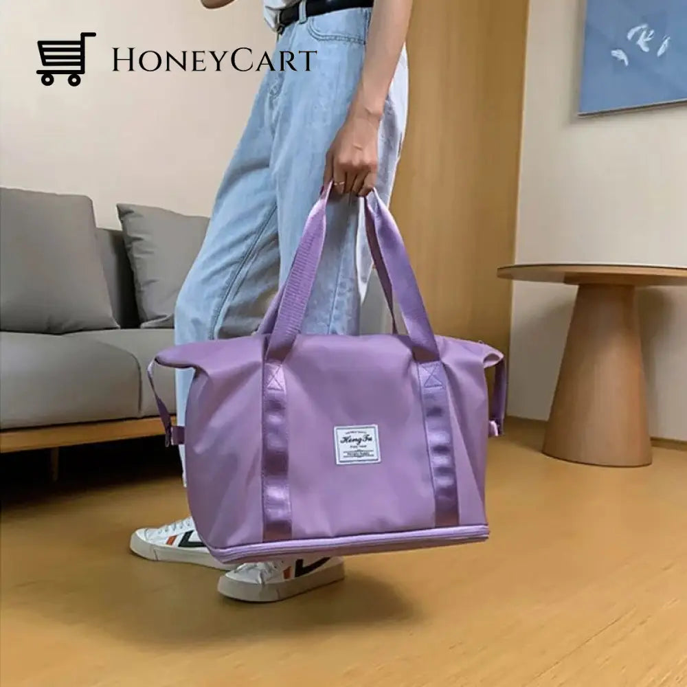 High-Capacity Double-Layer Wet Separation Travelling Bag