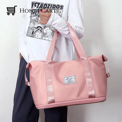 High-Capacity Double-Layer Wet Separation Travelling Bag