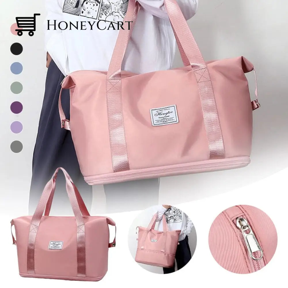 High-Capacity Double-Layer Wet Separation Travelling Bag