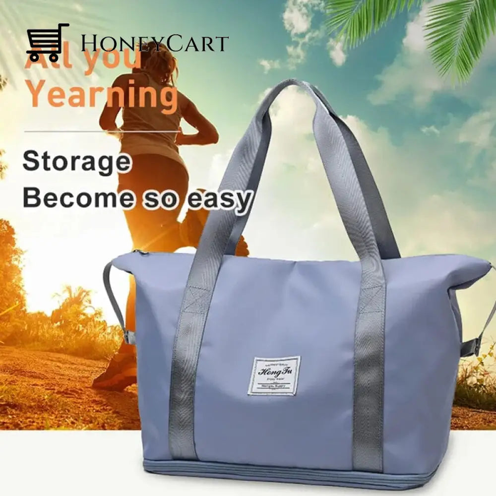 High-Capacity Double-Layer Wet Separation Travelling Bag