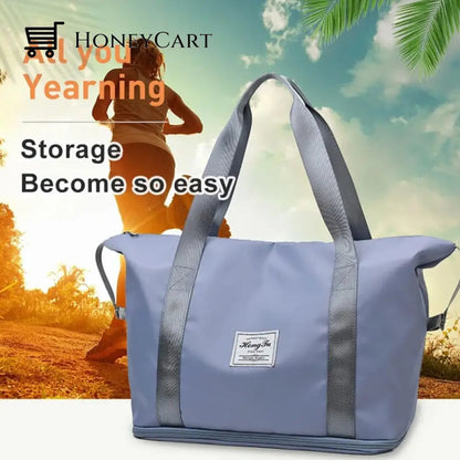 High-Capacity Double-Layer Wet Separation Travelling Bag