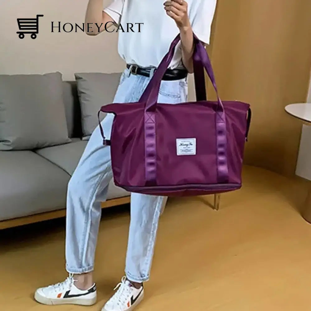 High-Capacity Double-Layer Wet Separation Travelling Bag