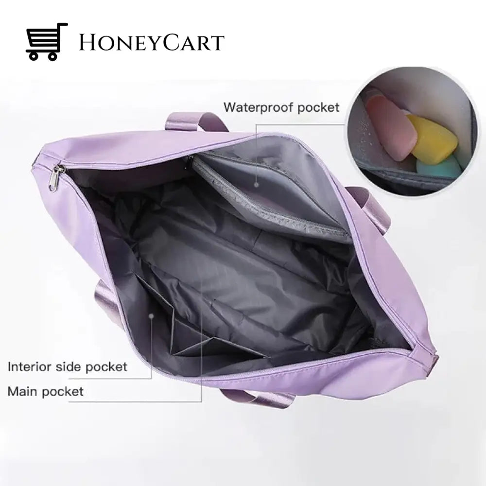 High-Capacity Double-Layer Wet Separation Travelling Bag