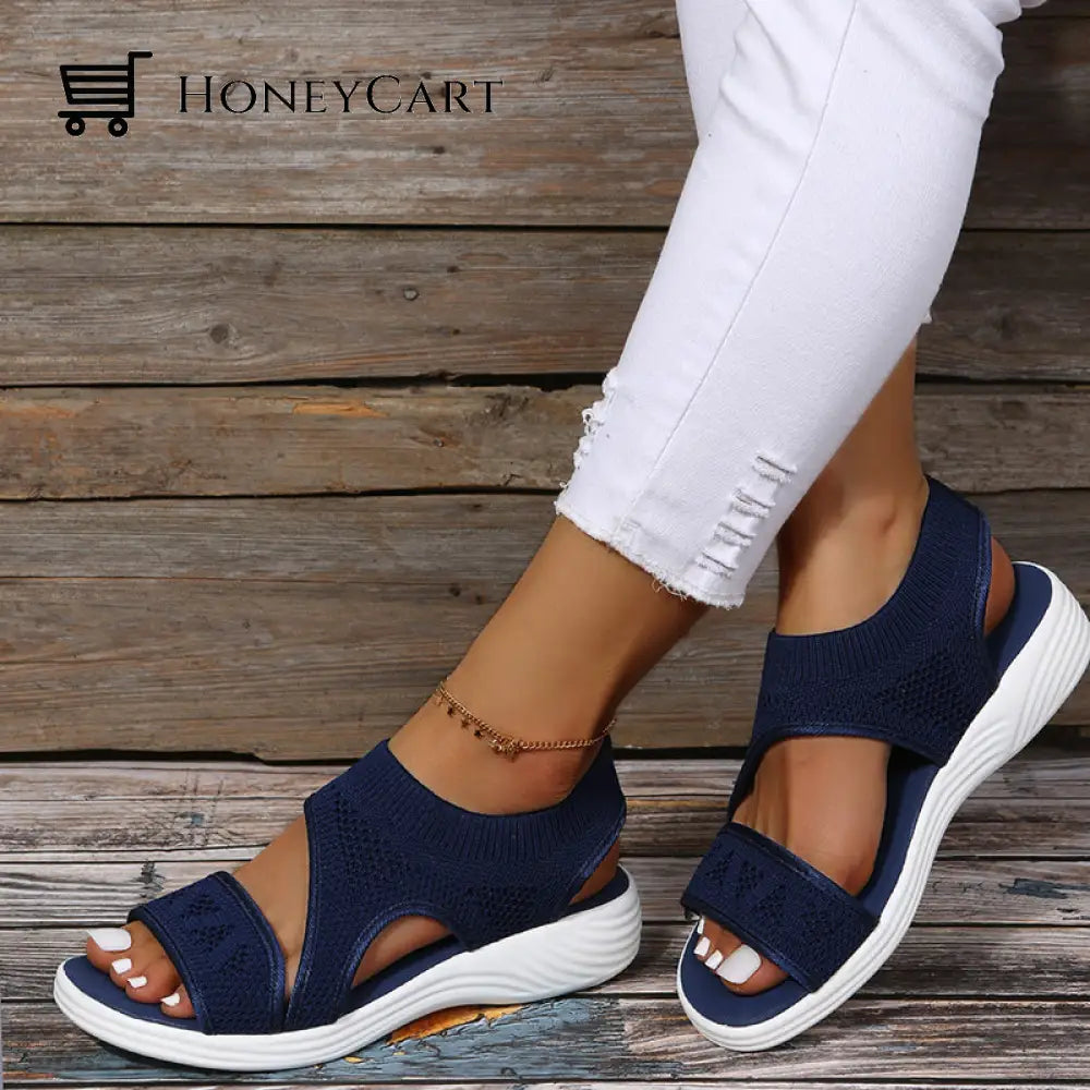 High-Fashion Springy Wide Fit Wedges Sandals For Women
