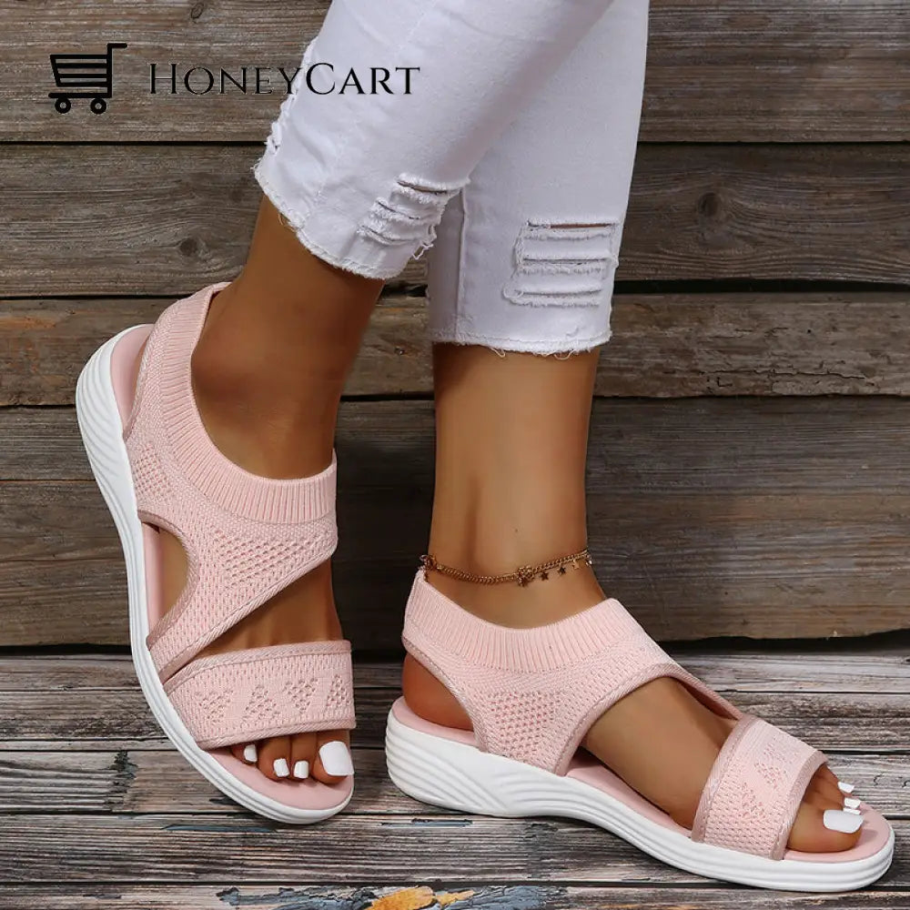 High-Fashion Springy Wide Fit Wedges Sandals For Women