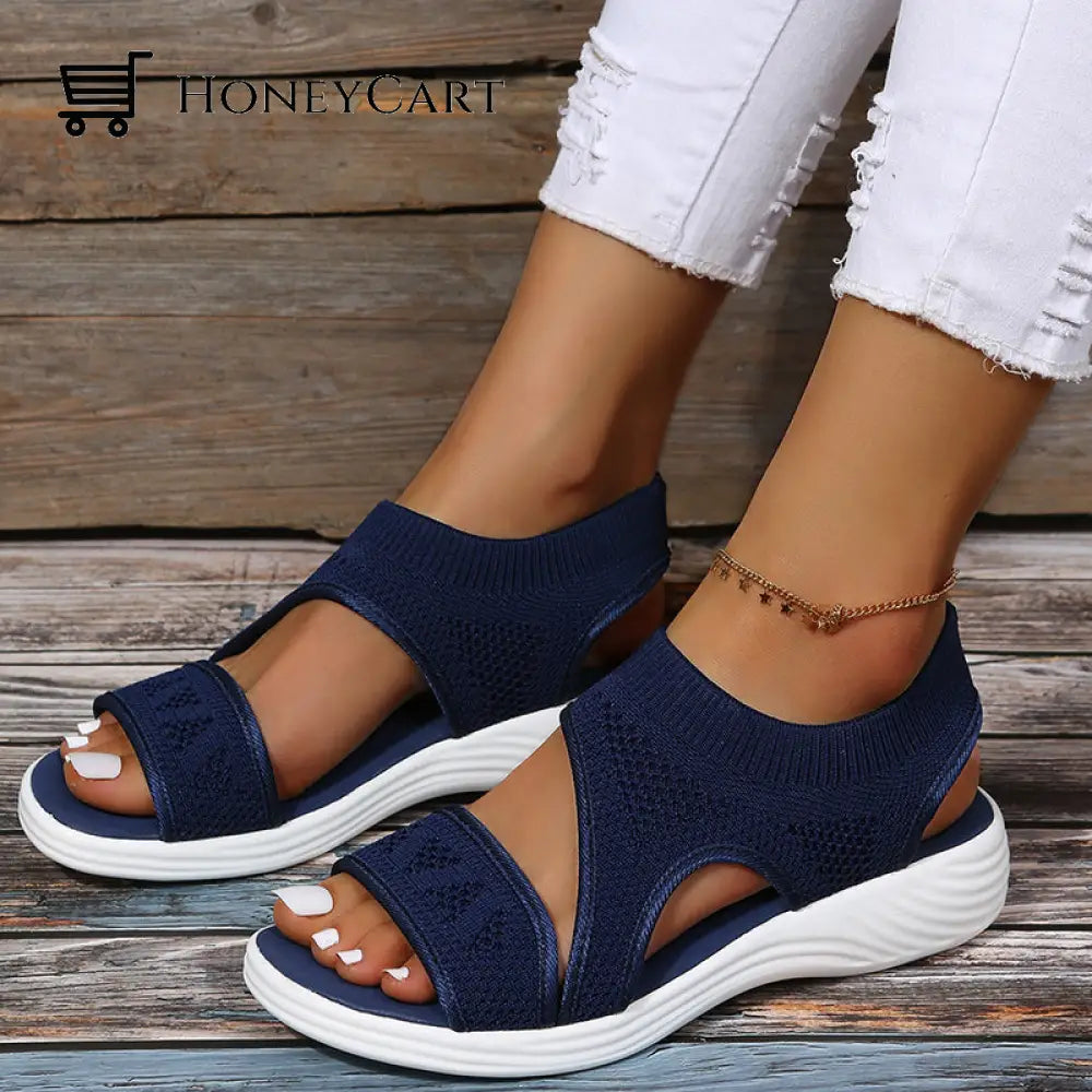 High-Fashion Springy Wide Fit Wedges Sandals For Women