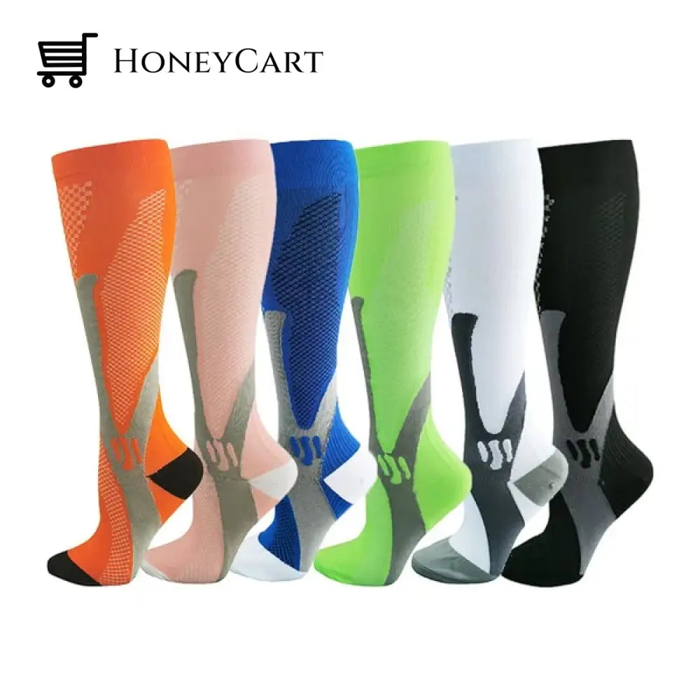 High Graduated Compression Socks Blue / S/M Tool