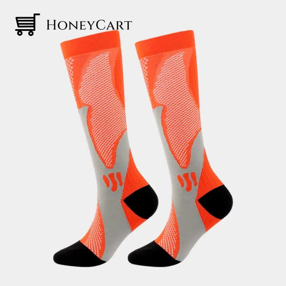 High Graduated Compression Socks Tangerine / S/M Tool