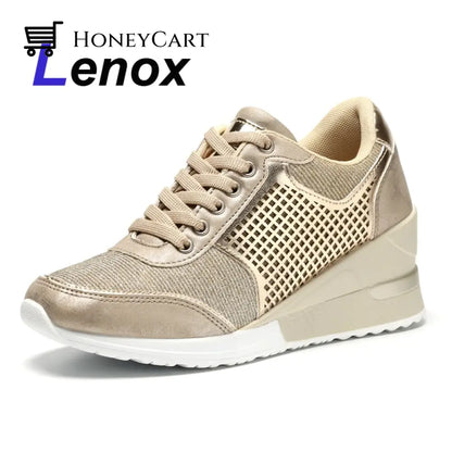 High Heeld Wedge Sneakers For Women