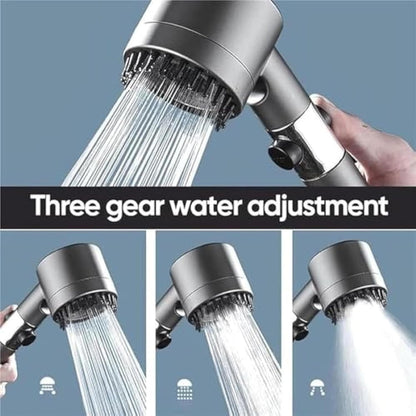 High Pressure Massage Shower Head - Handheld 3 Spray Mode Showerhead with Filters