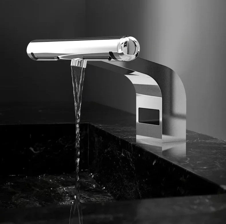 High-Speed Automatic Hand Dryer & Sensor Faucet – 220V 1150W Jet Air Hot/Cold Tap for Luxury Bathroom & Hotel Use