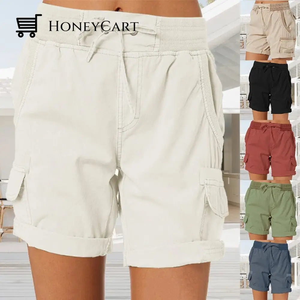 High Waist Ladies Casual Loose Shorts