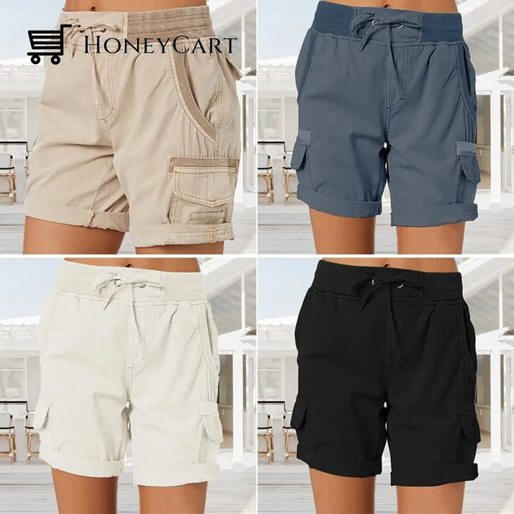 High Waist Ladies Casual Loose Shorts