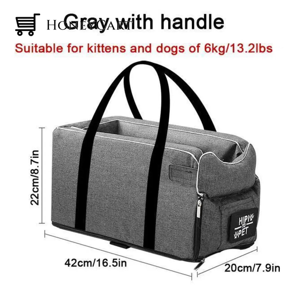 Hipi Pet Portable Carrier Protector Grey With Handle / 42X20X22Cm