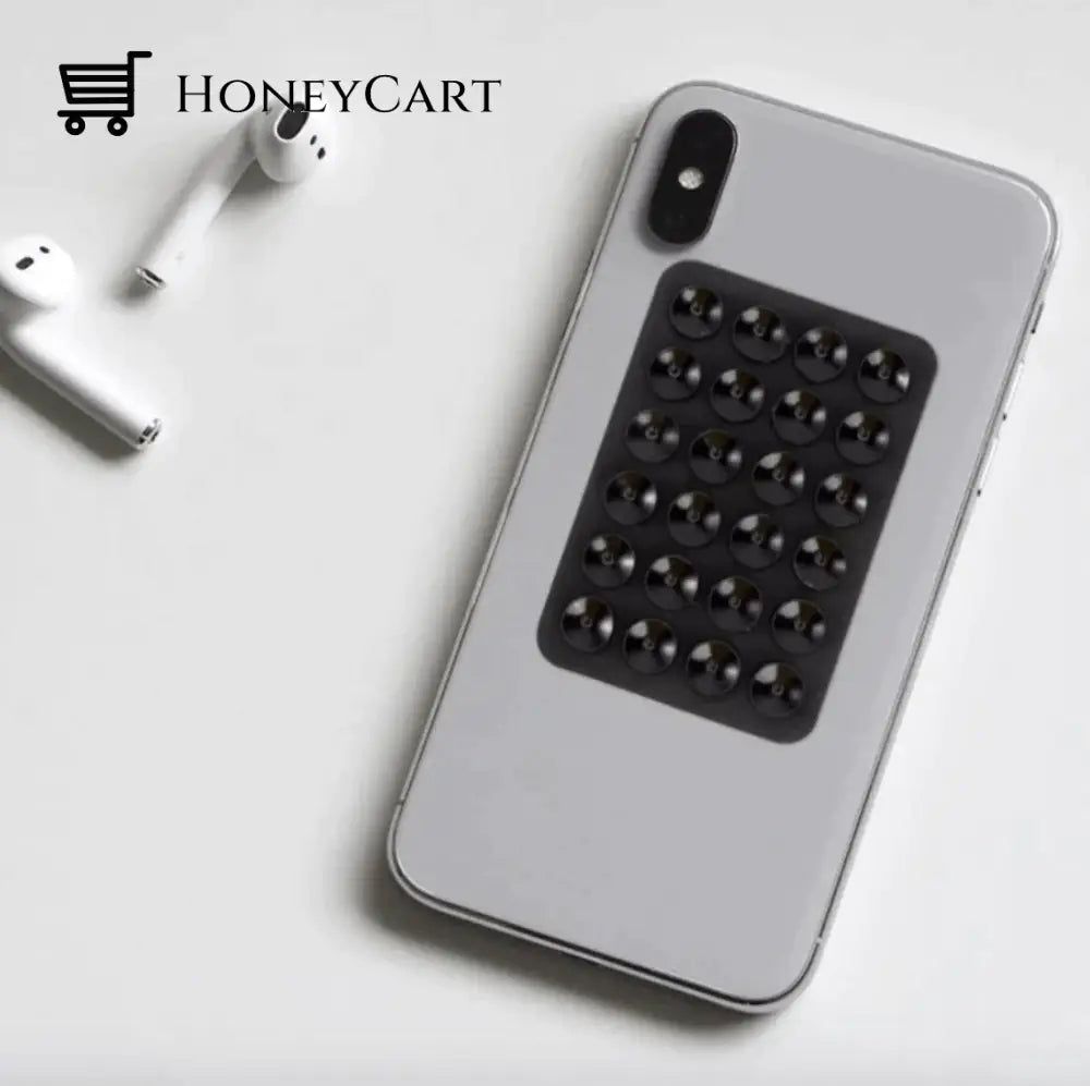 Hold-In-Anywhere Magic Phone Sucker Black New In