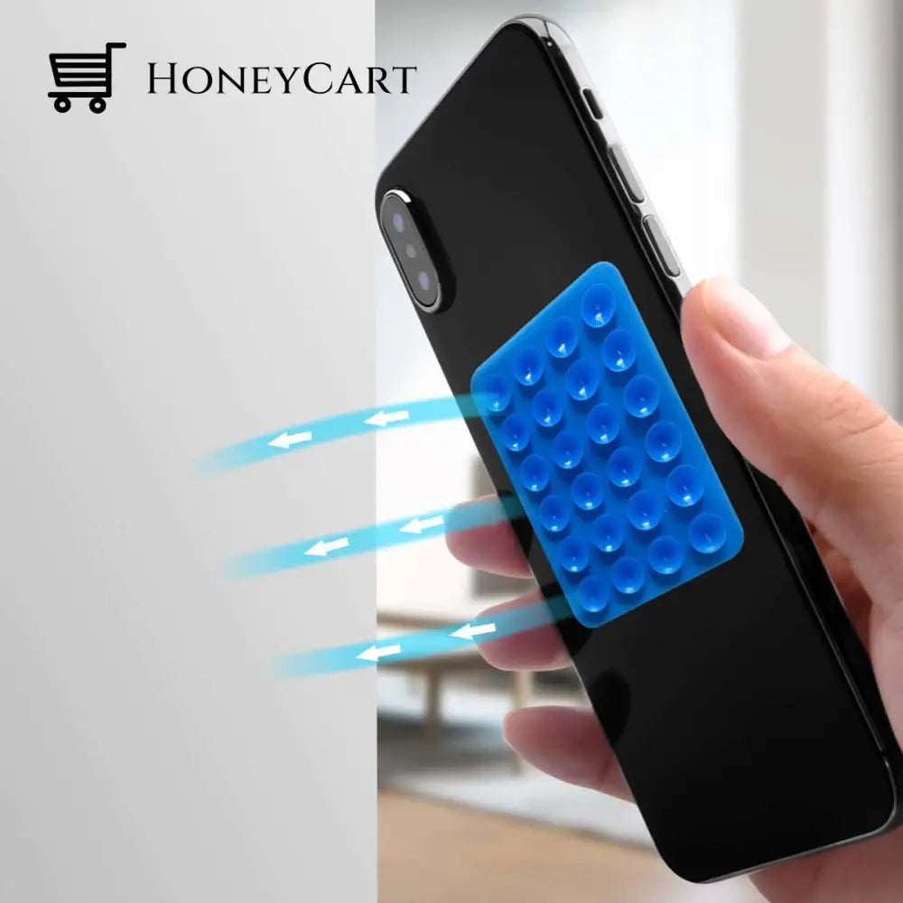 Hold-In-Anywhere Magic Phone Sucker Blue New In
