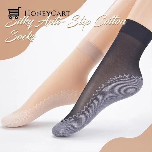 (Holiday Hot Sale-48% Off) Silky Anti-Slip Cotton Socks Beauty& Health
