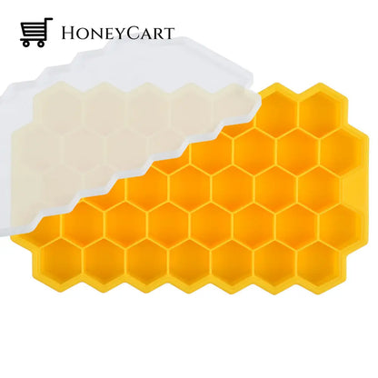 Honeycomb Ice Cube Trays Reusable Silicone Cube Mold Bpa Free Maker With Removable Lids