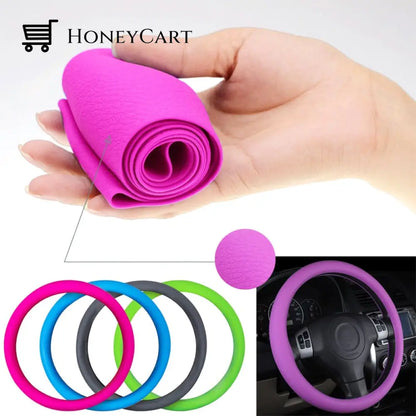 Honeycomb Silicone Steering Wheel Cover
