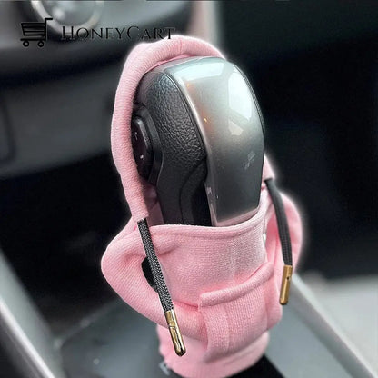 Hoodie Car Gear Shift Cover Pink