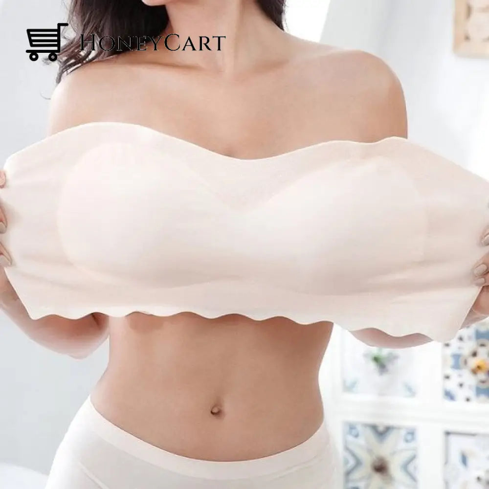 Hot Sale 49% Off Ice Silk Non-Slip Tube Top Strap Bra