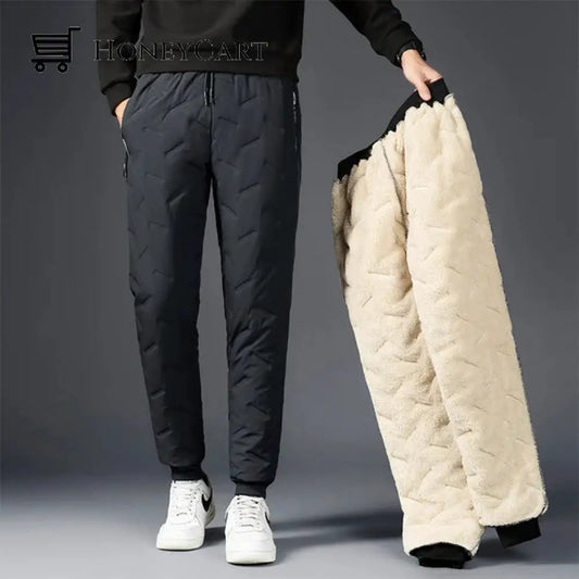 Hot Sale Unisex Fleece Jogging Bottoms Black / Pants L Beauty& Health