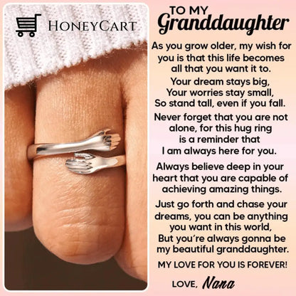 Hug Ring (Adjustable- One Size Fits All) To Granddaughter A