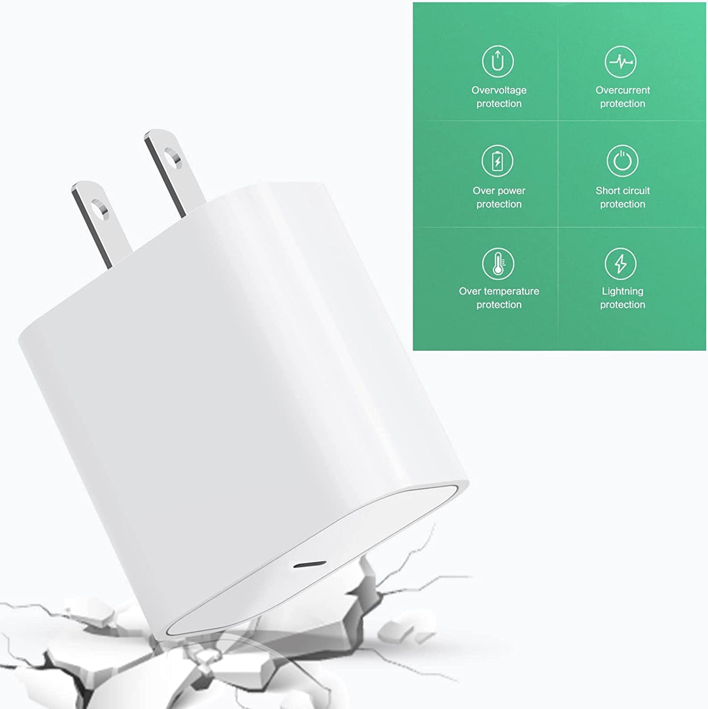 iPhone 14/13/12 Super Fast Charger [Apple MFi Certified] 20W PD Adapter [3Pack]