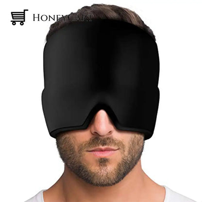 Ice Headache Relief Eye Mask Black Cloth