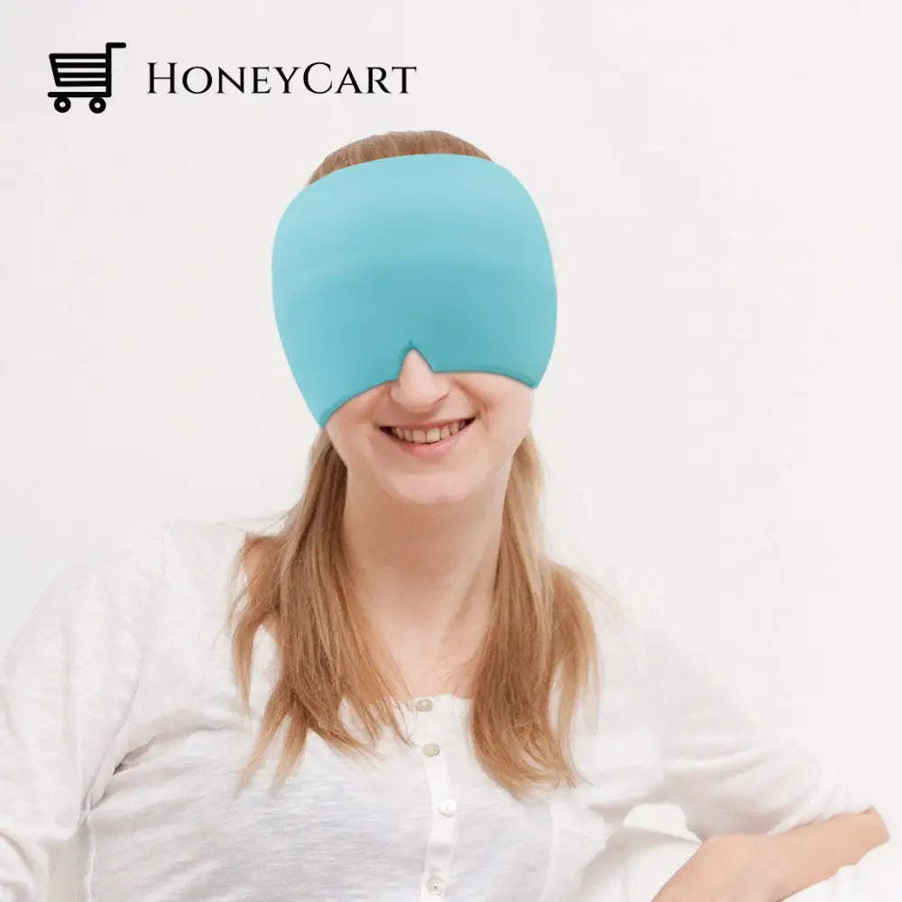 Ice Headache Relief Eye Mask Blue Cloth